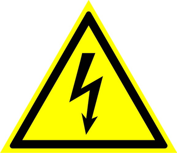 W08 внимание! опасность поражения электрическим током  (пленка, сторона 150 мм) - Знаки безопасности - Предупреждающие знаки - Магазин охраны труда ИЗО Стиль